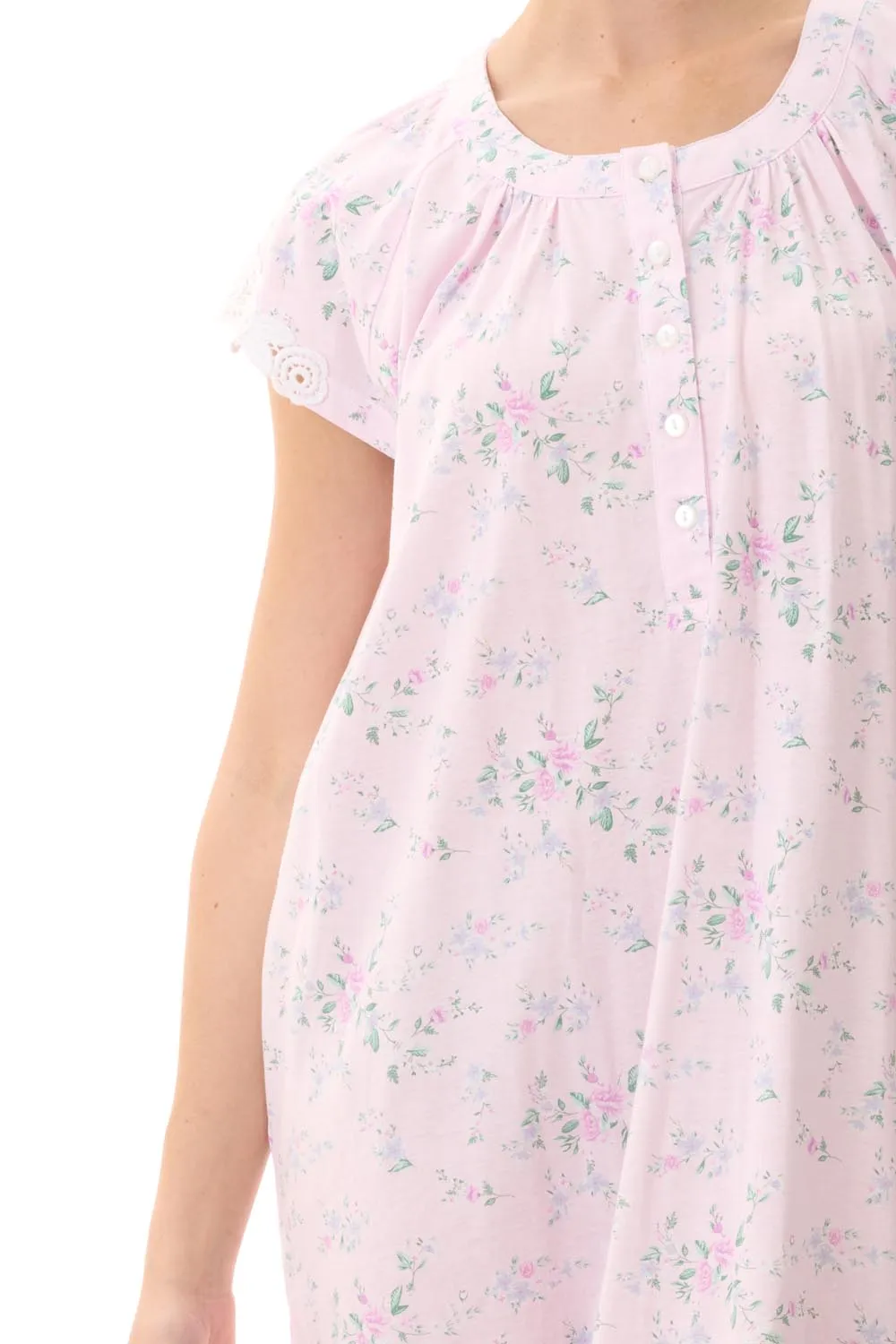 Callie Cap Sleeve Mid Nightie