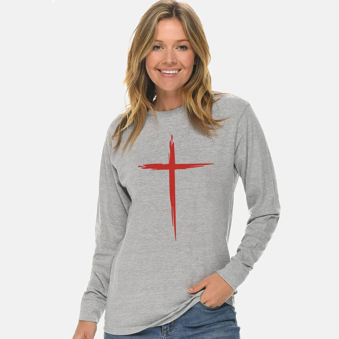 Calvary Cross Unisex Long Sleeve T Shirt