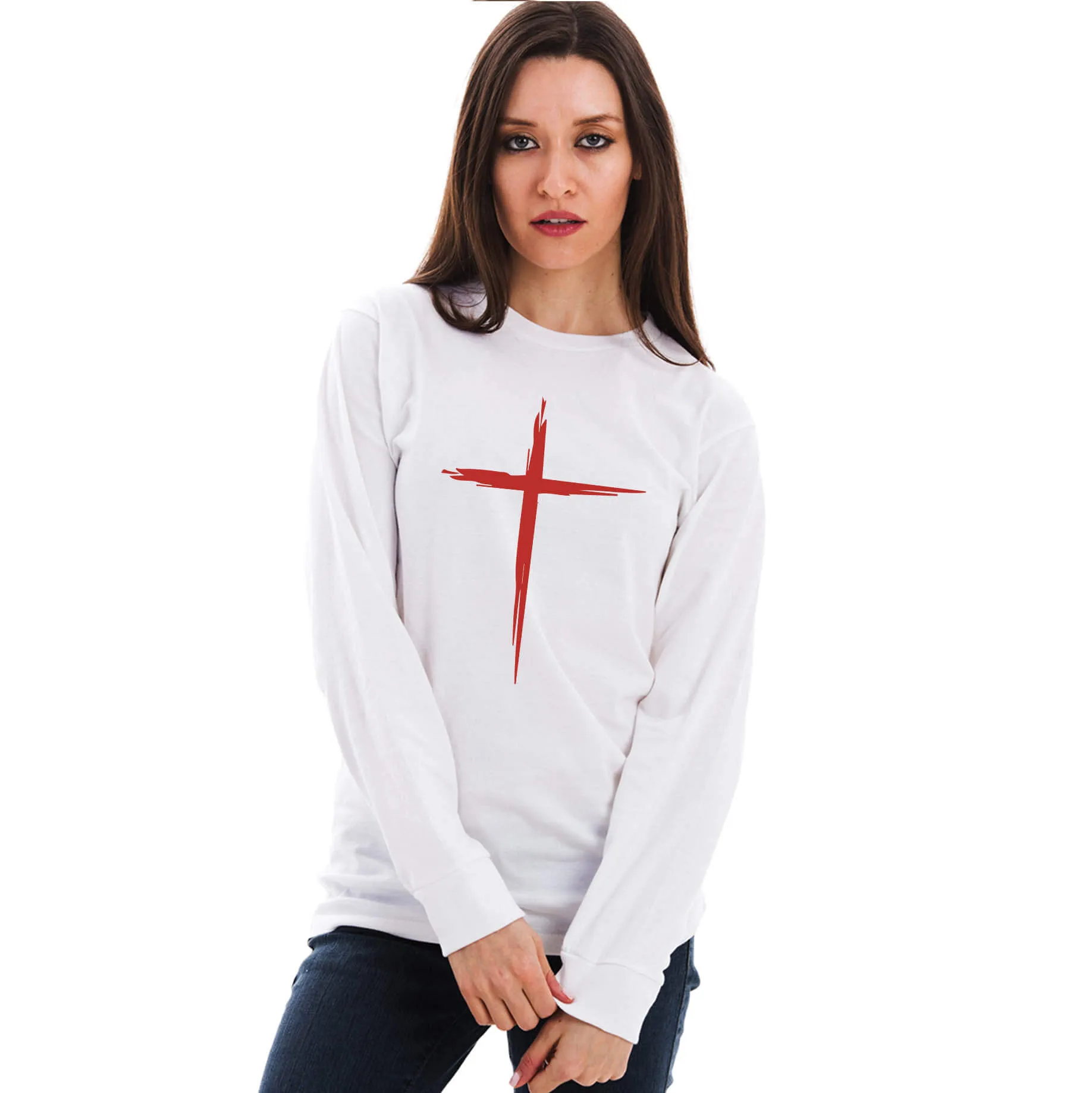 Calvary Cross Unisex Long Sleeve T Shirt