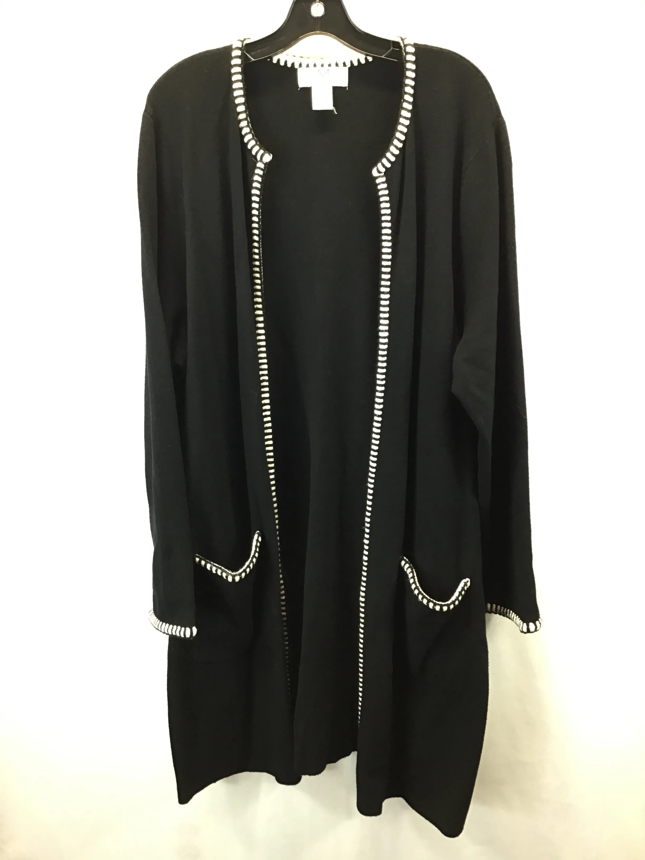 Cardigan By Clothes Mentor In Black, Size: 2x