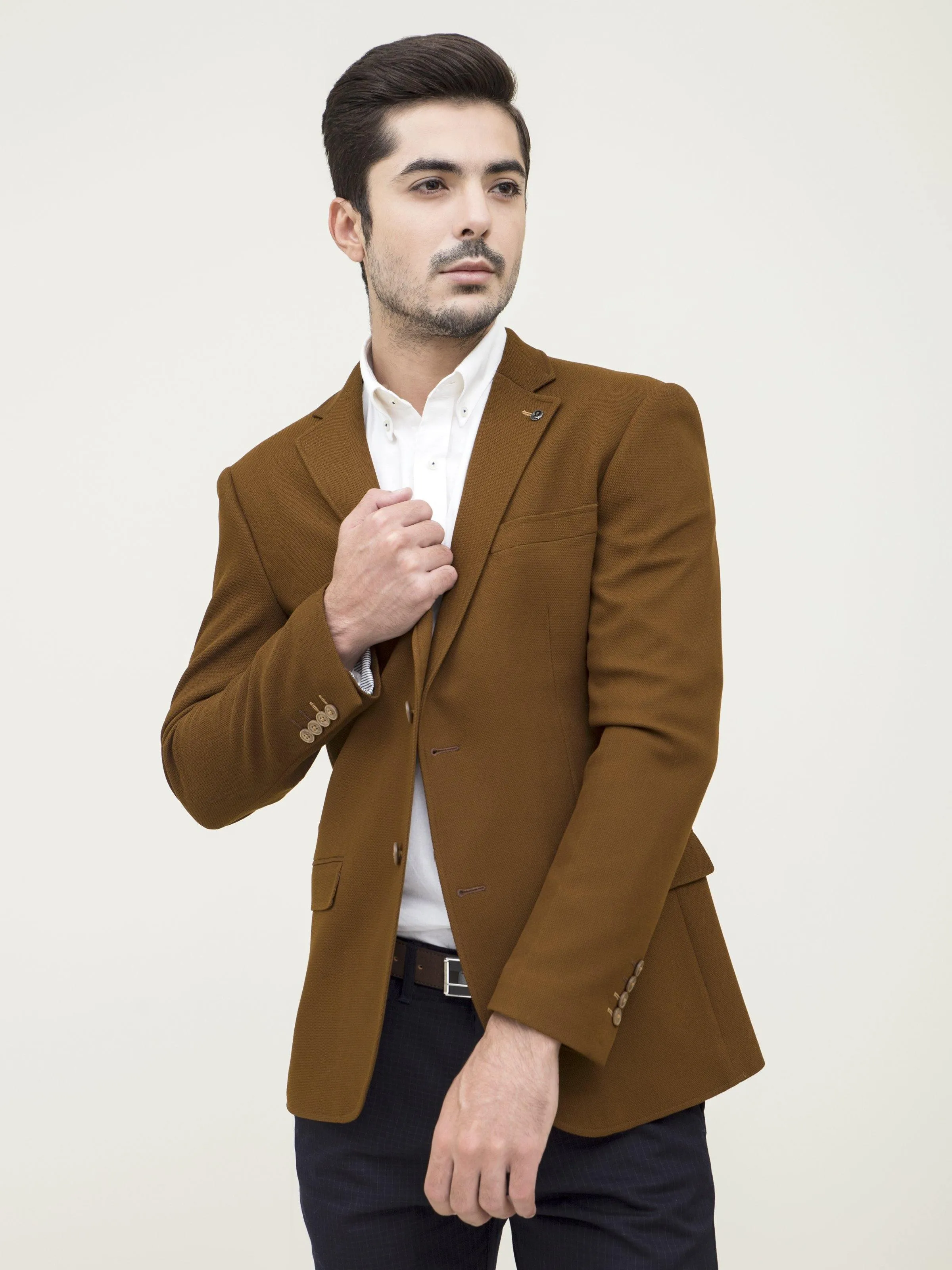 CASUAL COAT SLIM FIT CAMEL