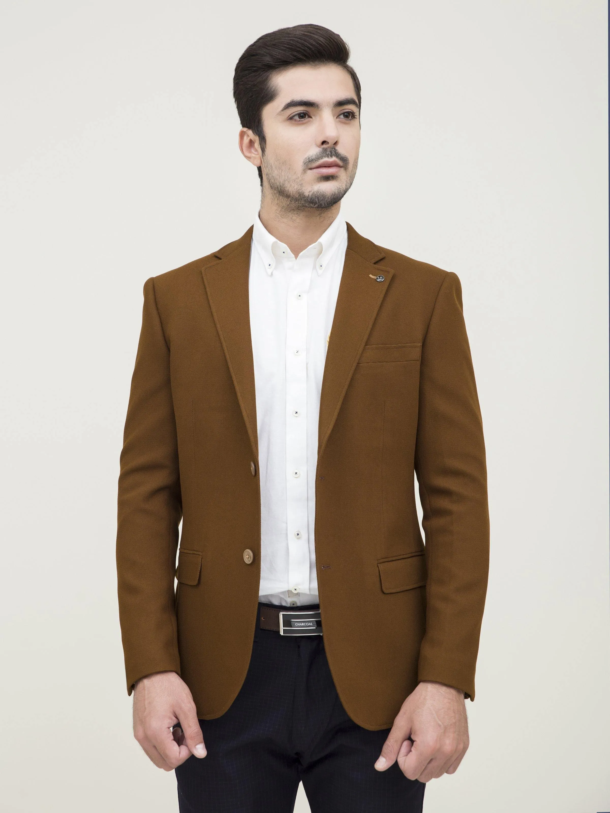 CASUAL COAT SLIM FIT CAMEL