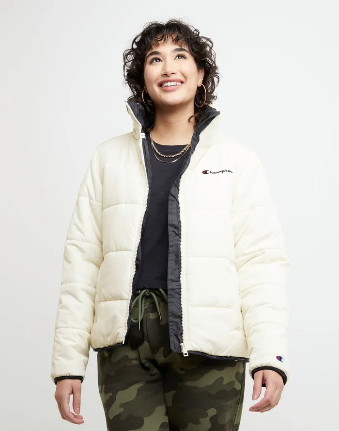 Champion Women's Puffer Jacket Natural J4669 586UHA NTC