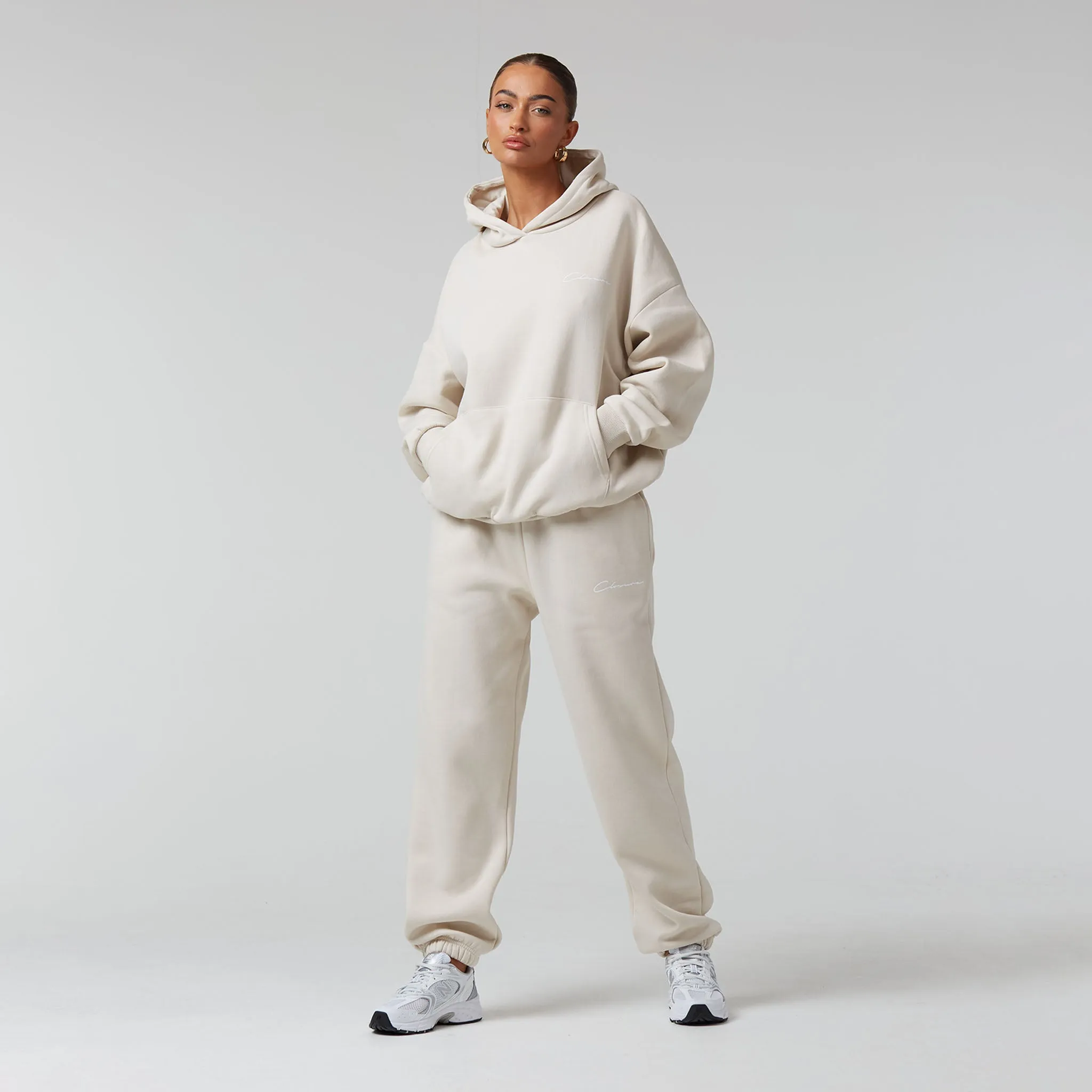 Core Signature Tracksuit | Ecru