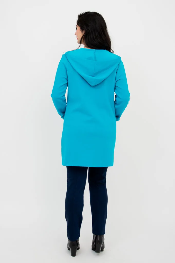 Cortes Jacket, Turquoise, Cotton