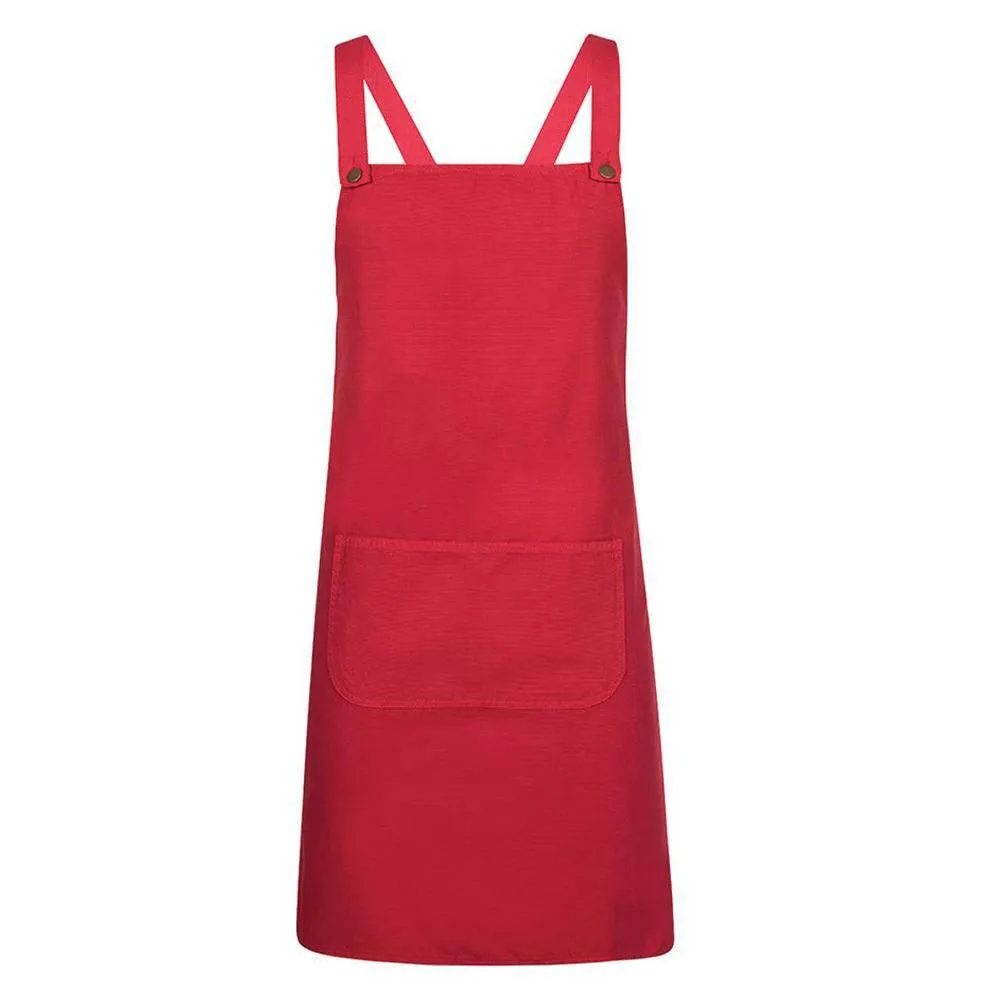 Cross Back Canvas Apron (Without Straps)