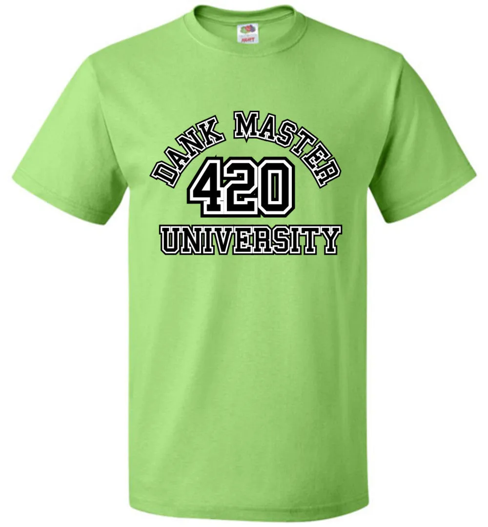 Dank Master 420 University T-shirt - Green