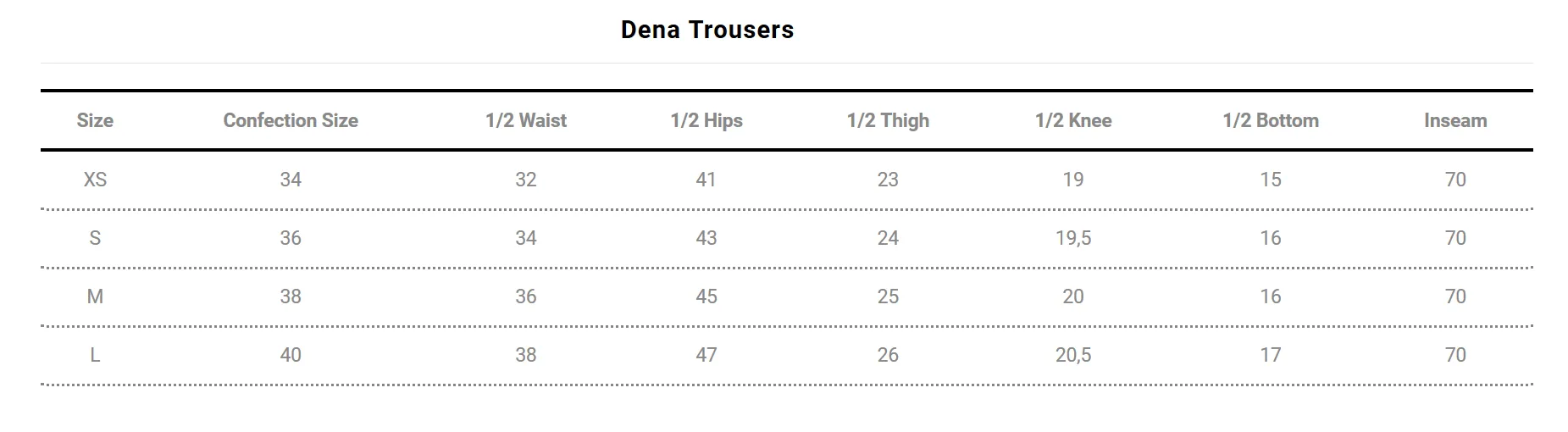 Dena Trousers Black Size XS