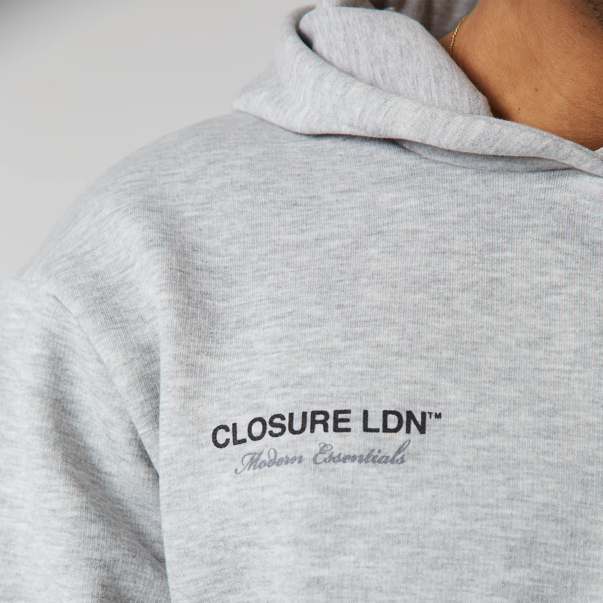 Double Logo Tracksuit | Light Grey Marl