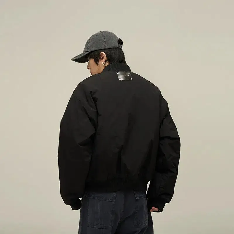 Dual Zip Pocket Bomber Jacket