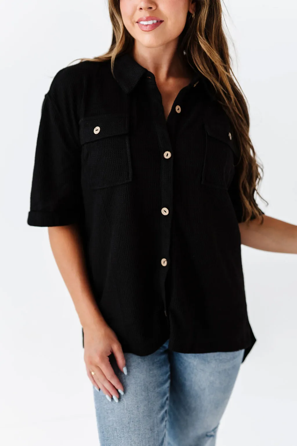 Emmerson Button Up Top - Size Small Left