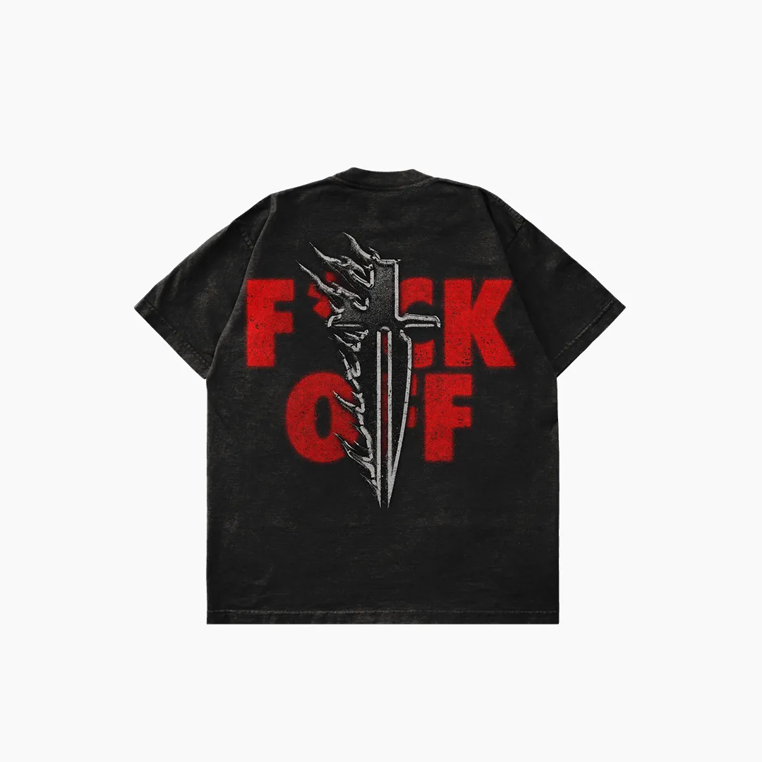 F OFF TEE - BLACK