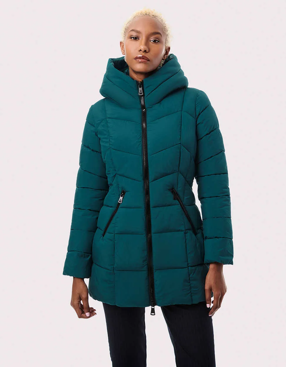 Fab Funnel Quilted Puffer Jacket