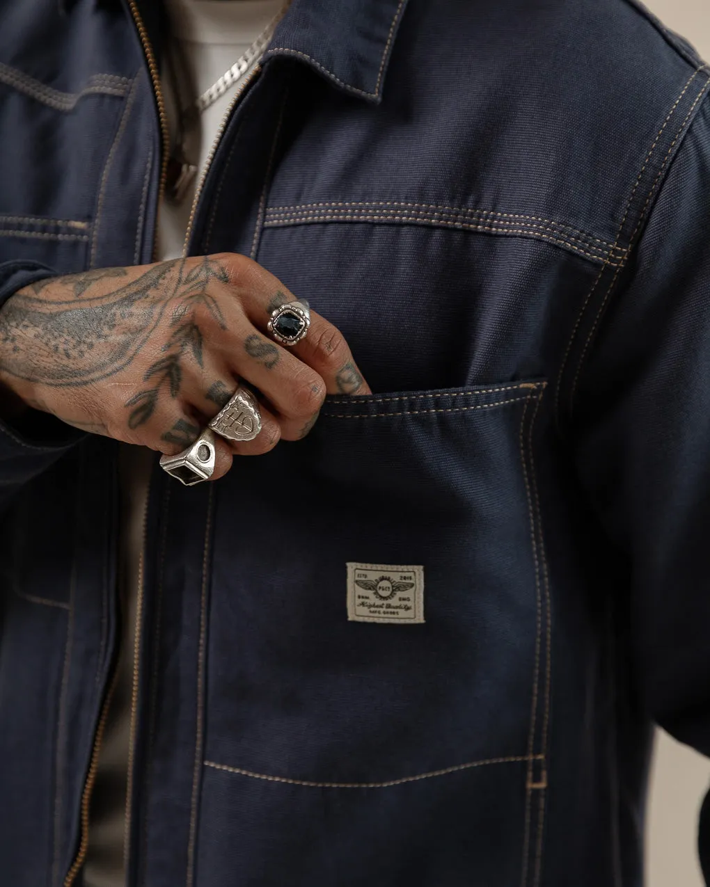 Garage Canvas Jacket - Navy