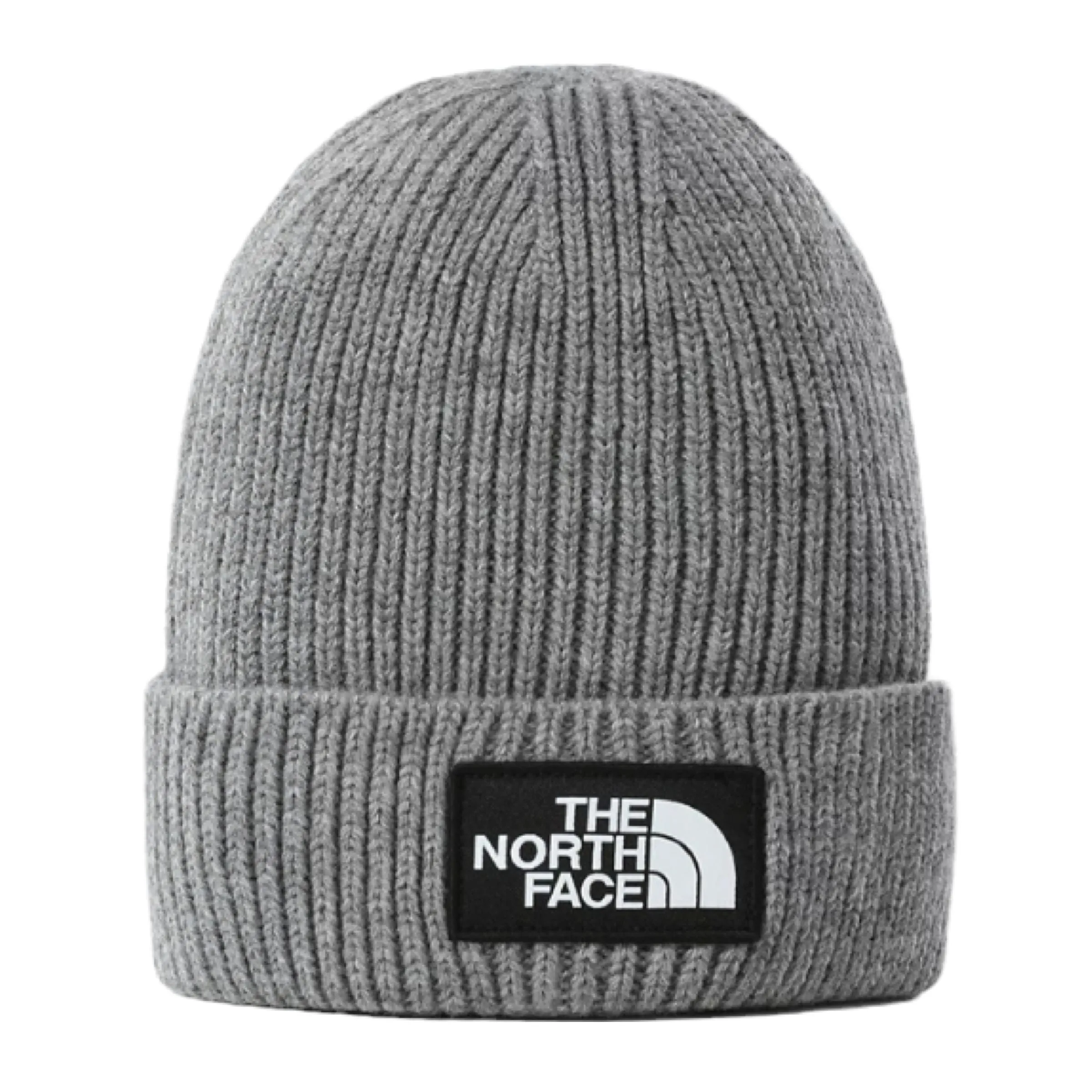 Gorro The North Face Logo Box Cuf Gris Medio Jaspeado