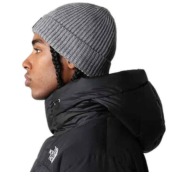 Gorro The North Face Logo Box Cuf Gris Medio Jaspeado