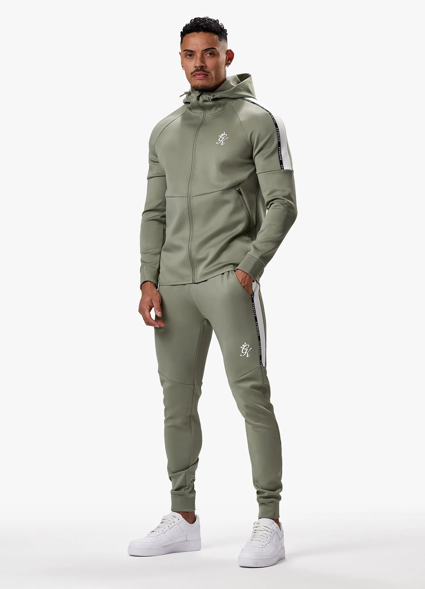 Gym King Taped Core Plus Jogger - Soft Khaki