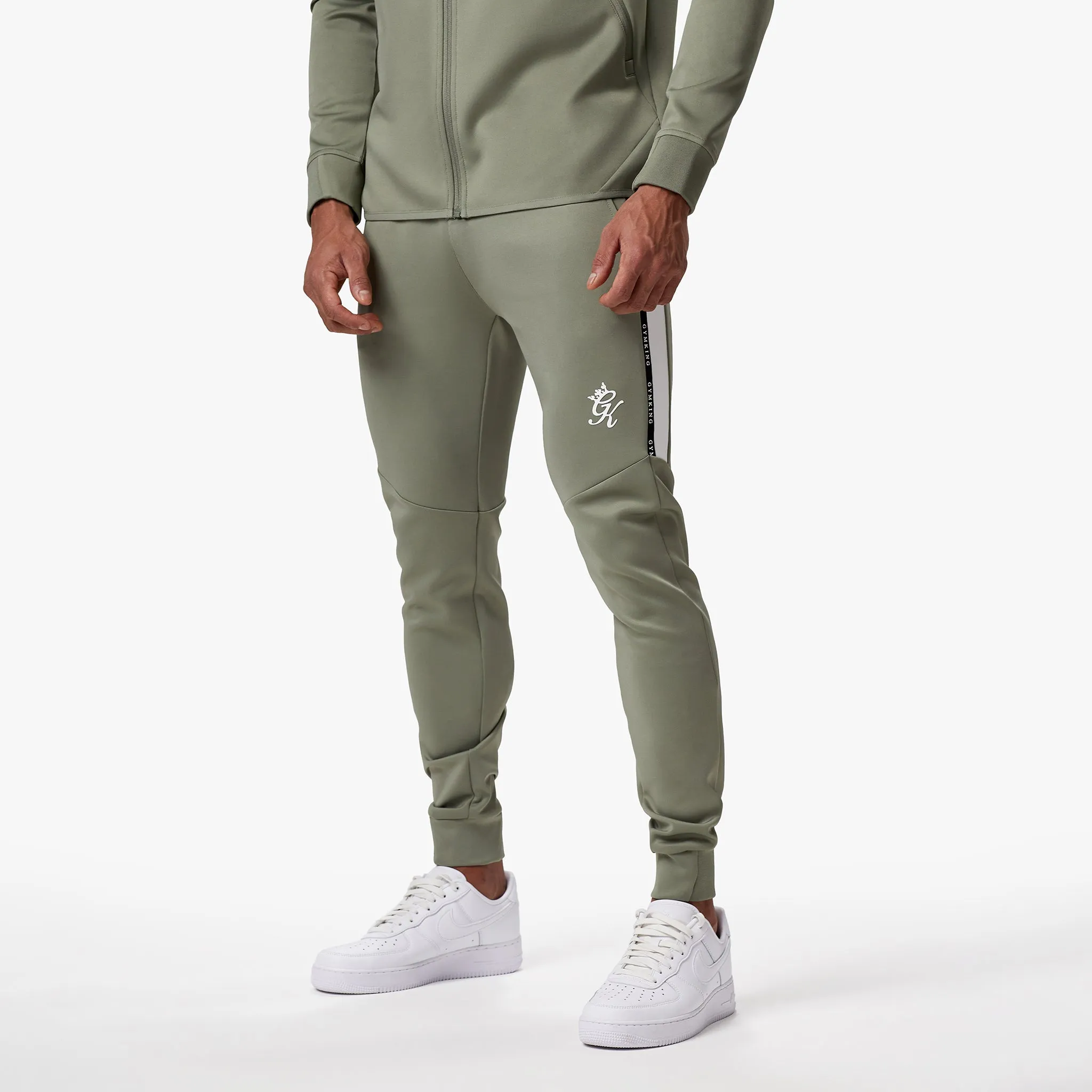 Gym King Taped Core Plus Jogger - Soft Khaki