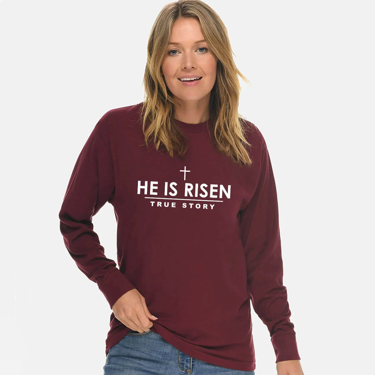 He Is Risen Unisex Long Sleeve T Shirt