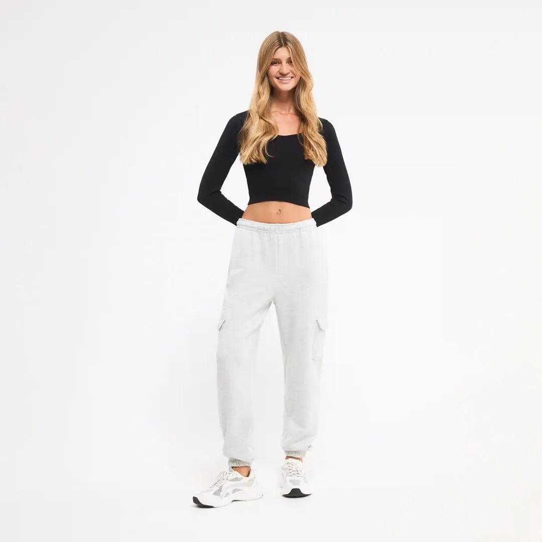 High-Waisted Cargo Pants