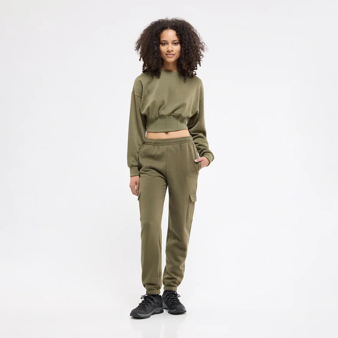 High-Waisted Cargo Pants