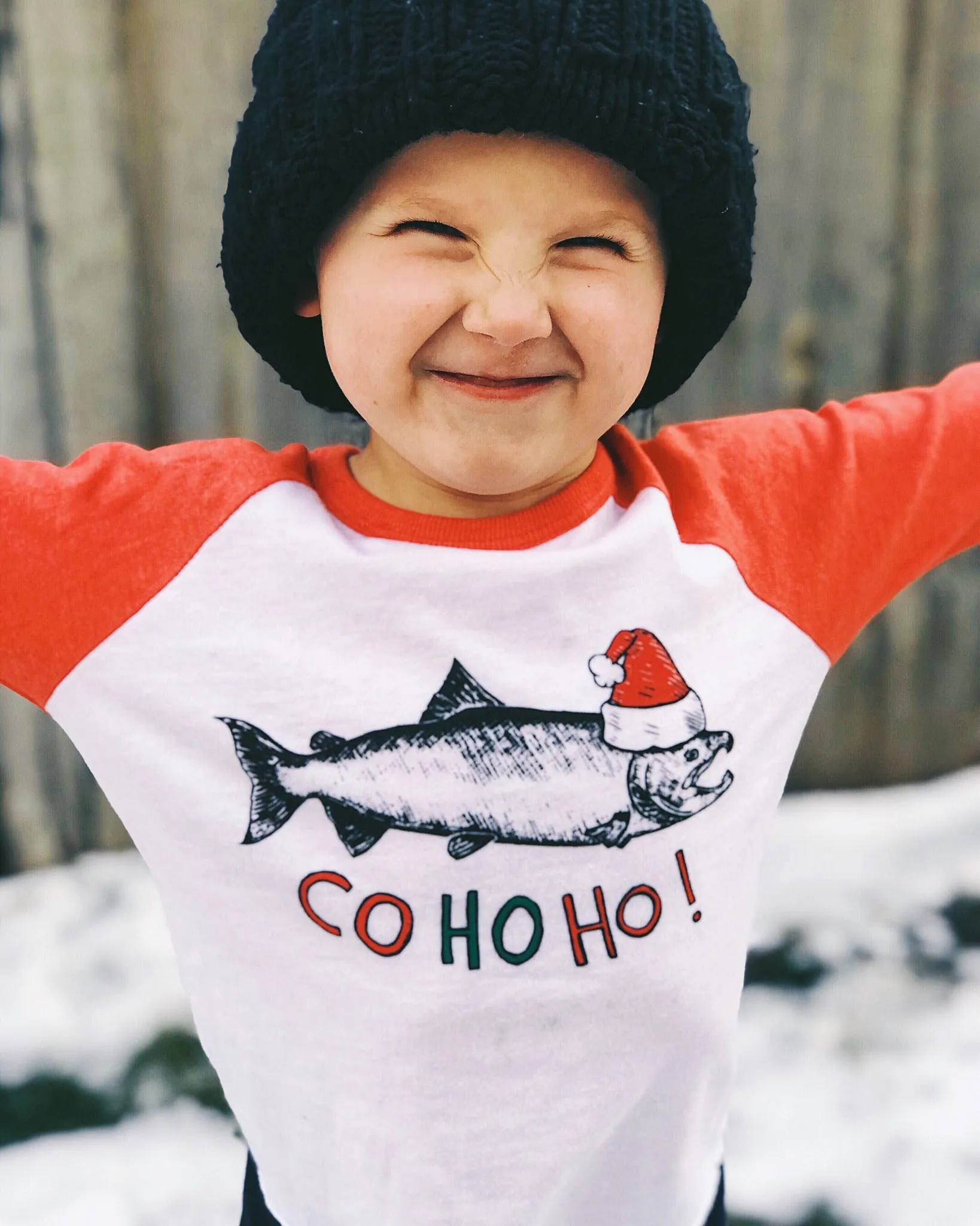 Holiday Co Ho Ho! Baseball Tee - Youth