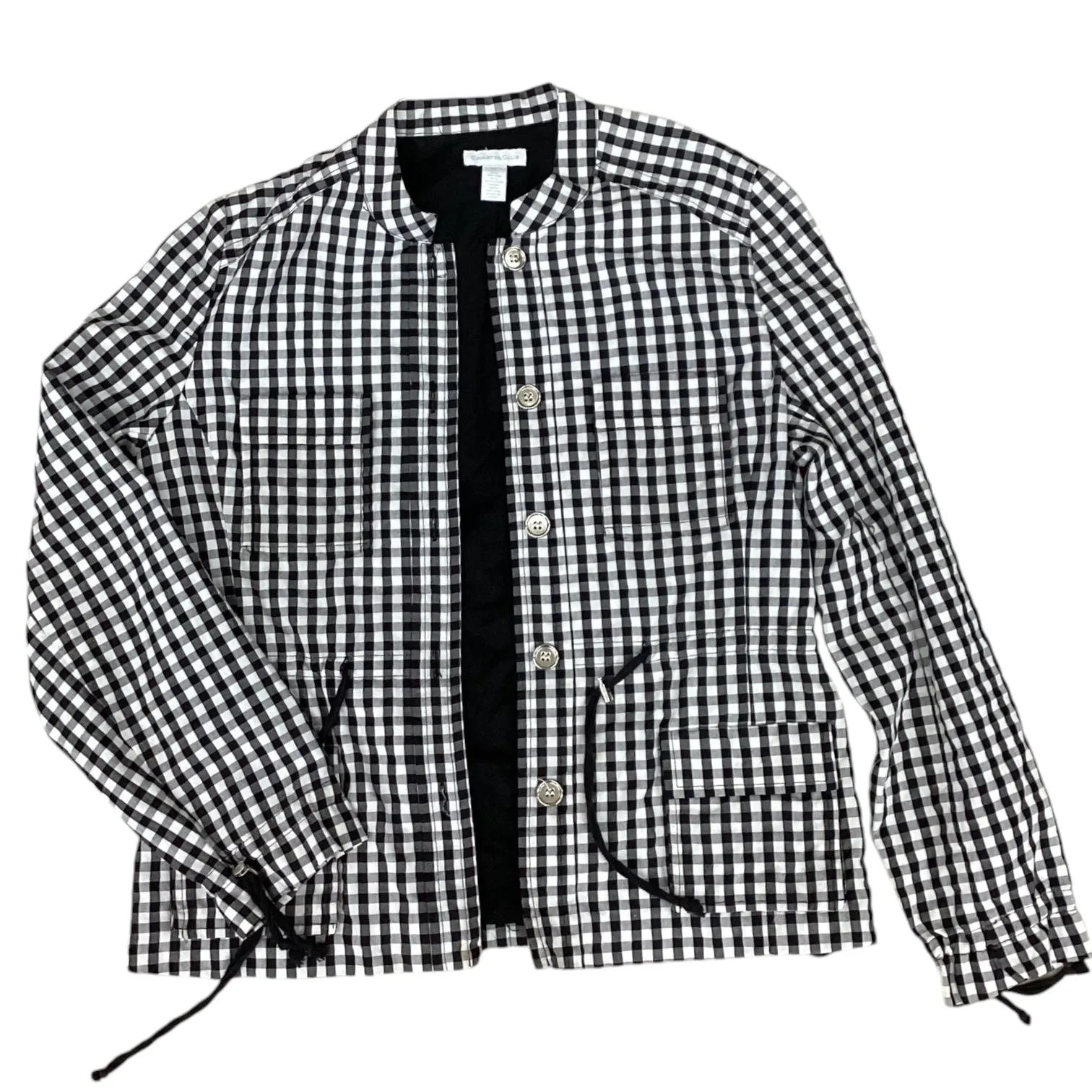 Jacket Other By Charter Club In Black White, Size: M