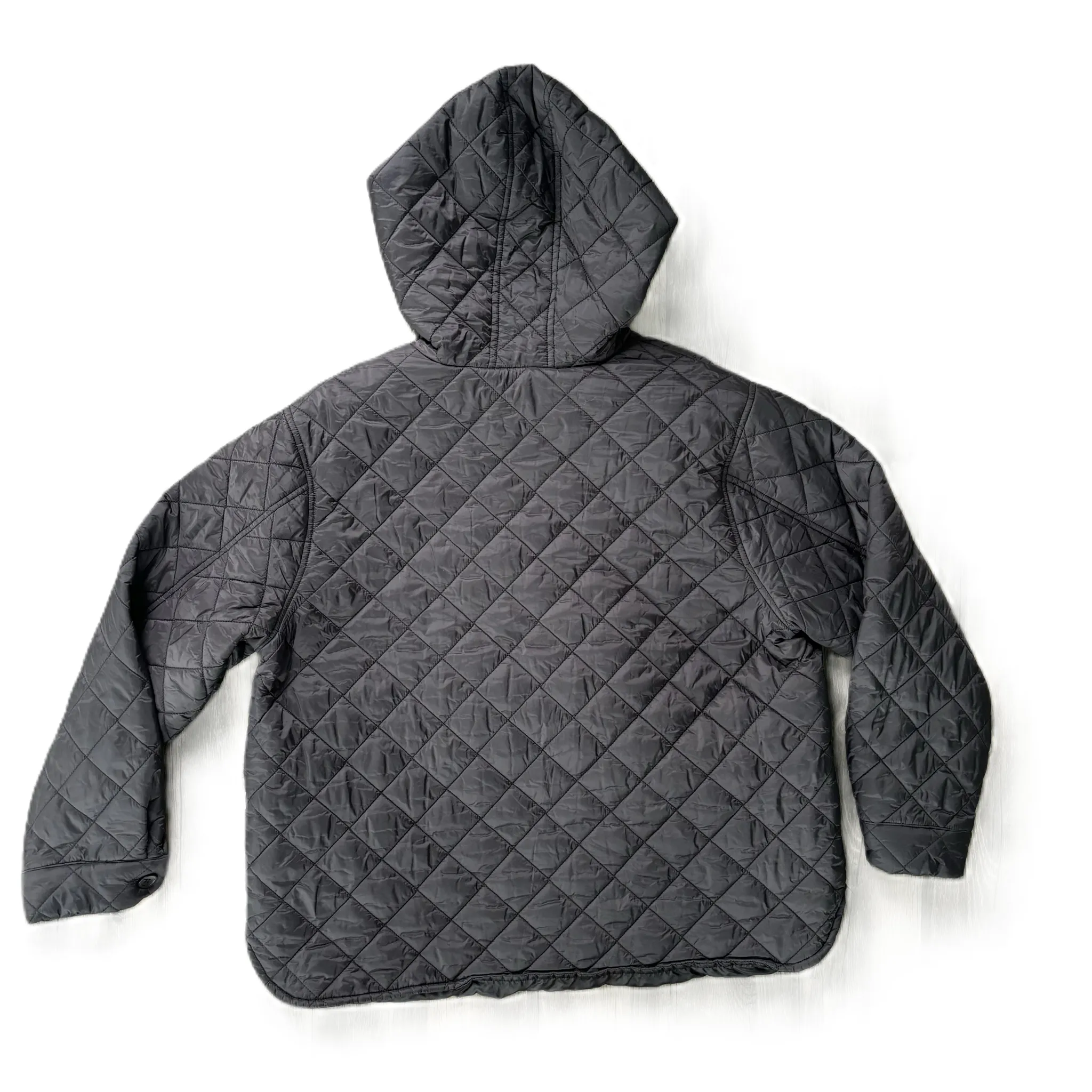 Jacket Puffer & Quilted By Her Story In Black, Size: 3x