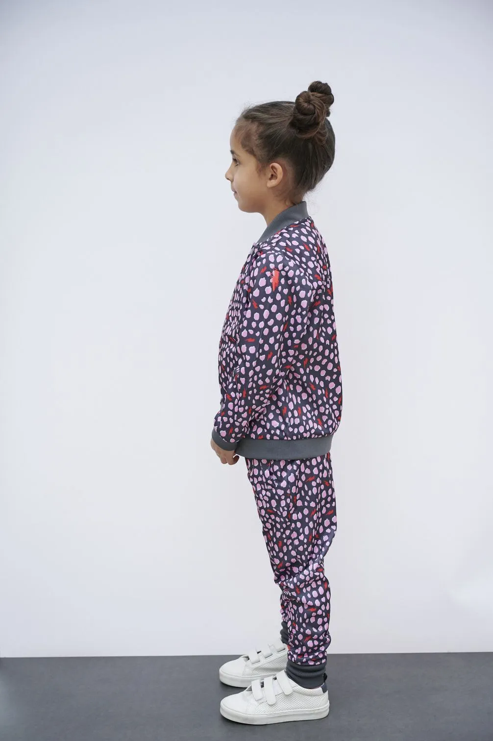 Kids Retro Tracksuit Jacket - Pink