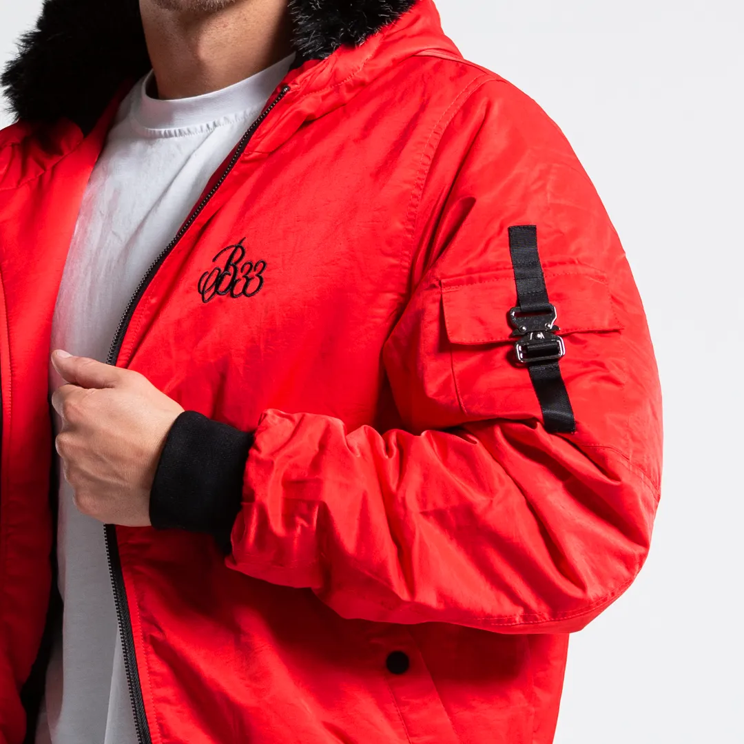 Lakin Bomber Jacket - Red