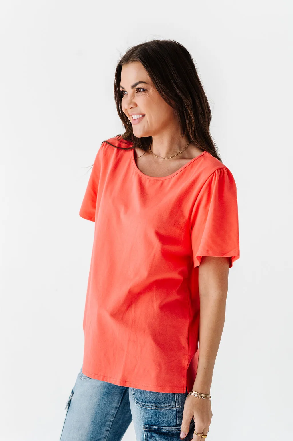 Marissa Top in Coral