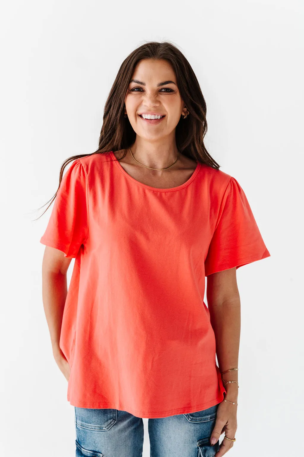 Marissa Top in Coral