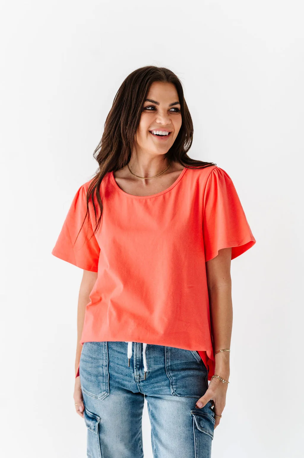 Marissa Top in Coral