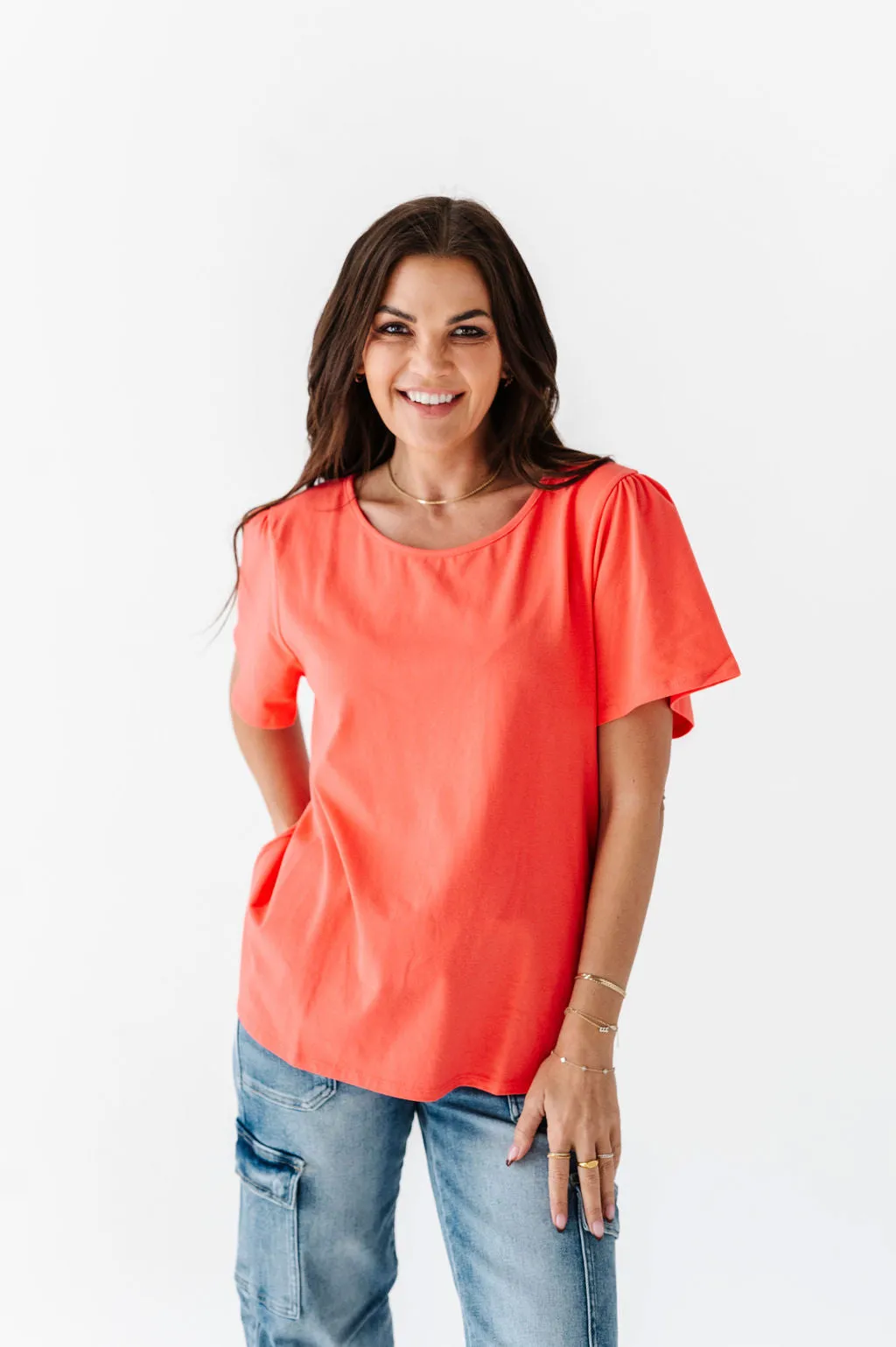 Marissa Top in Coral