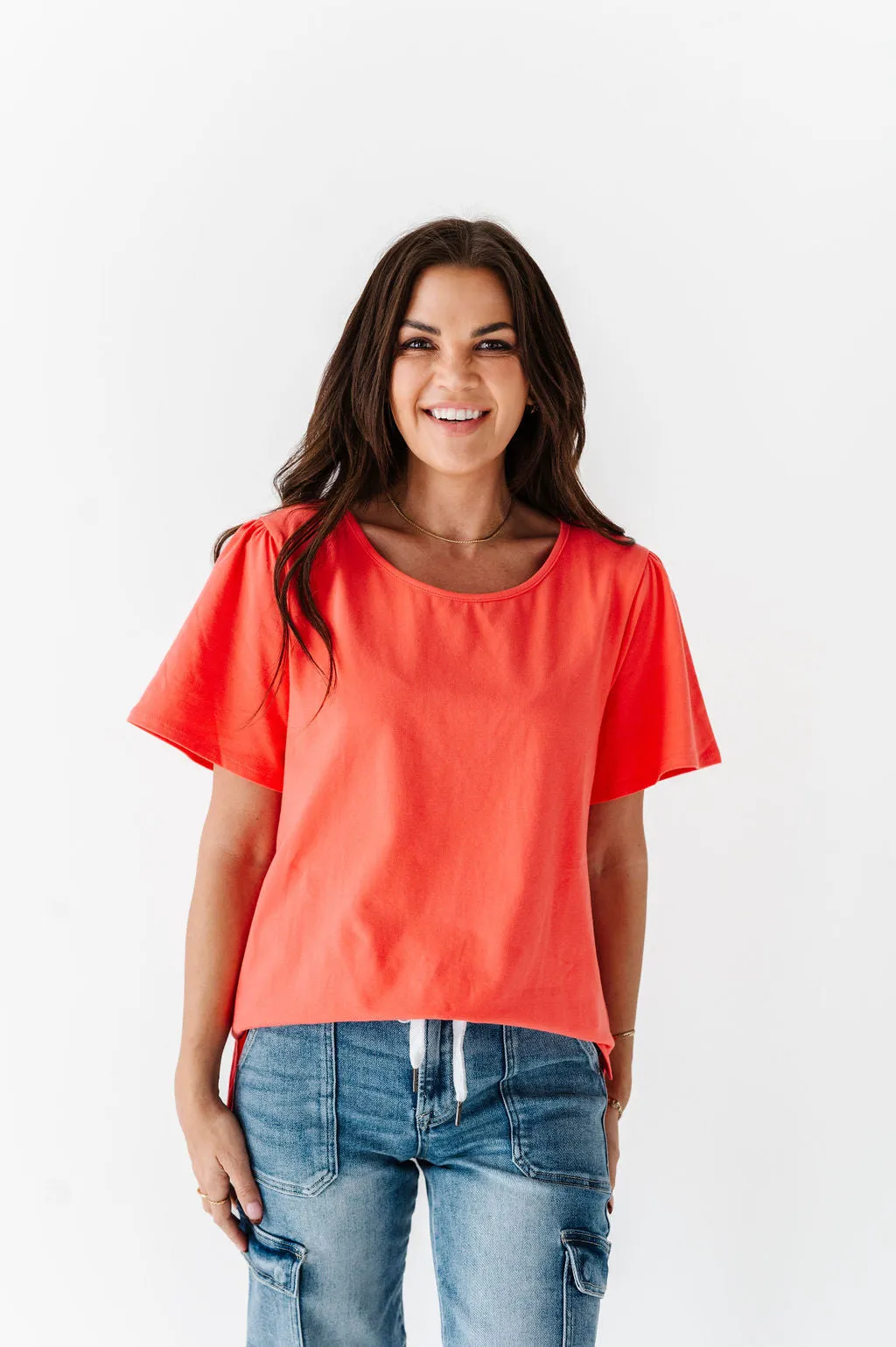 Marissa Top in Coral