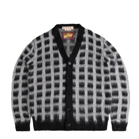 Marni Brushed Check Cardigan 'Black'