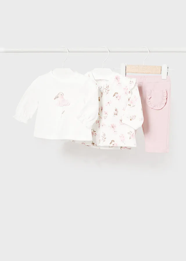 Mayoral 2610 033 - Blush 3 Piece Tracksuit