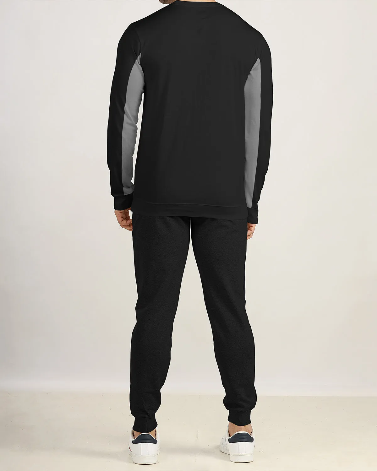 Men Multicolor Black Grey | Black Tracksuit