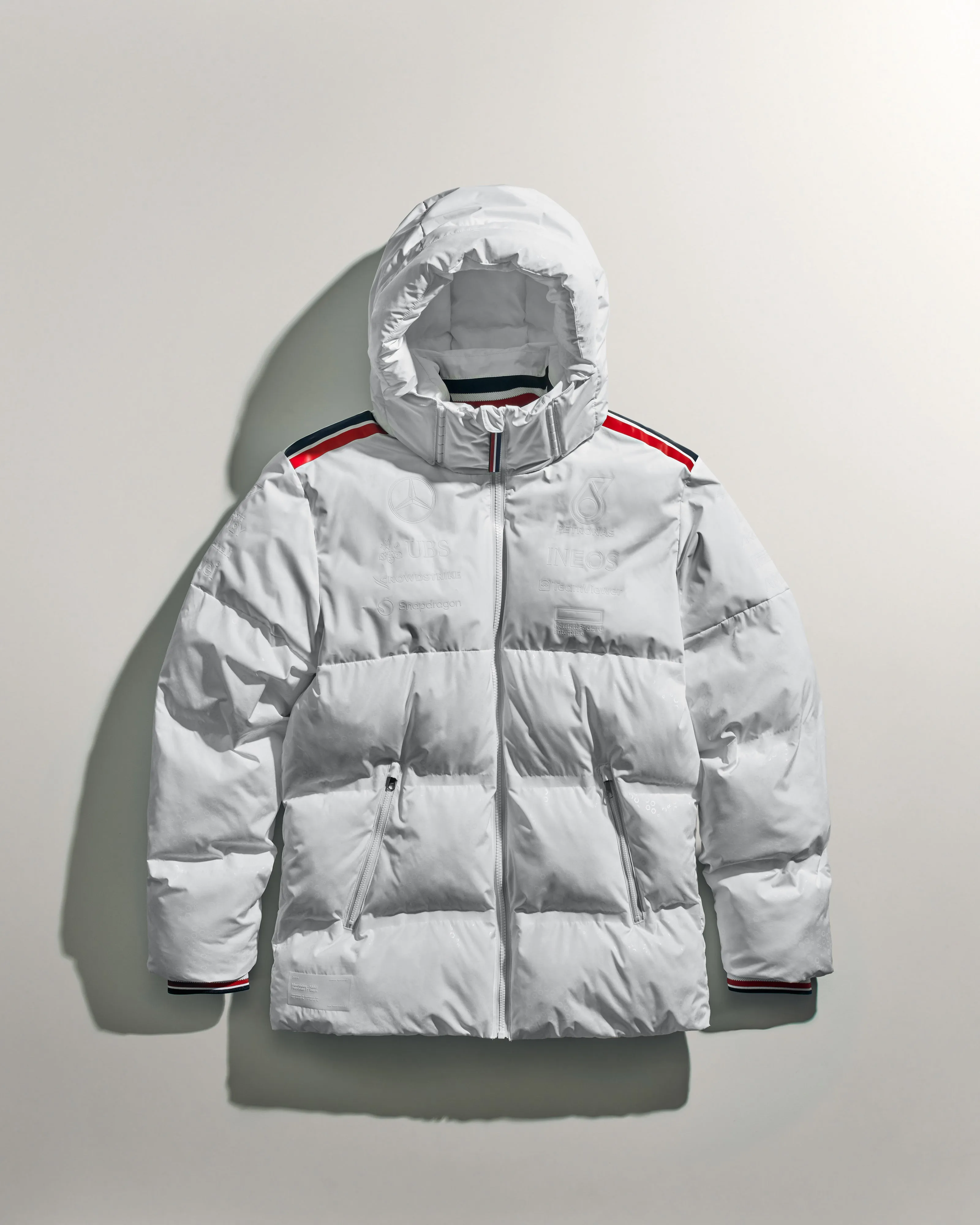 Mens 2024 Team Puffer Jacket White