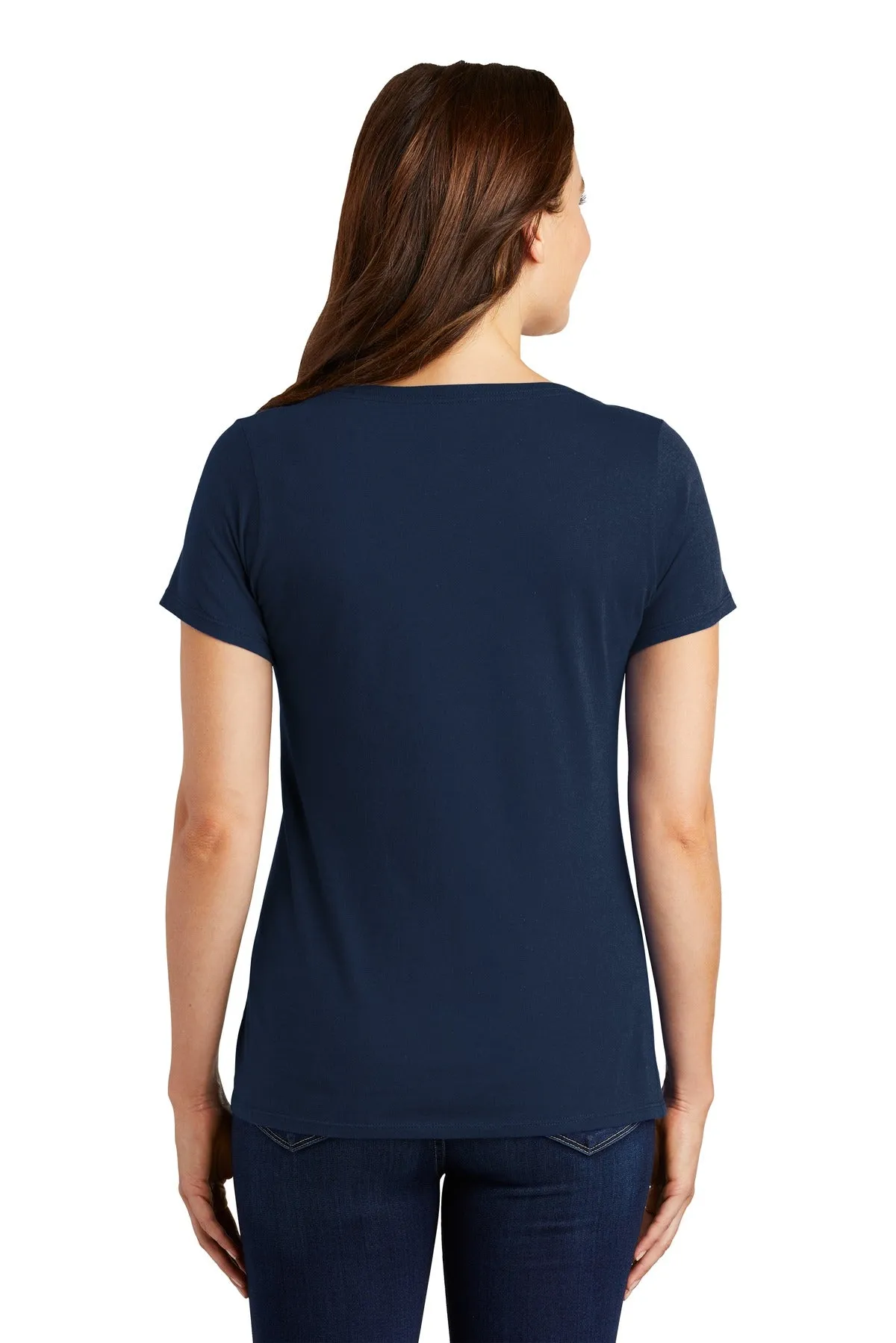 Nike Ladies Dri-FIT Cotton/Poly Scoop Neck Tee. NKBQ5234