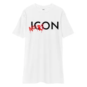 Noire Icon Long T-shirt- White