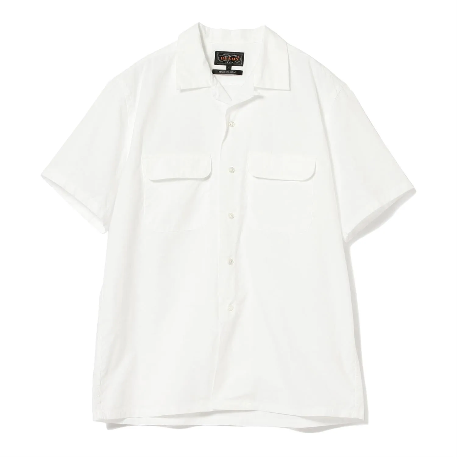 Open Collar Short Sleeve Peruvian Pima - White