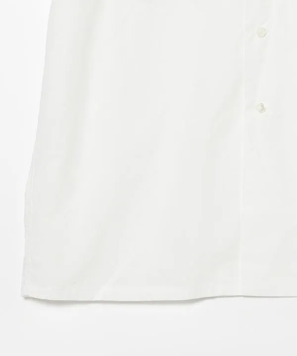 Open Collar Short Sleeve Peruvian Pima - White