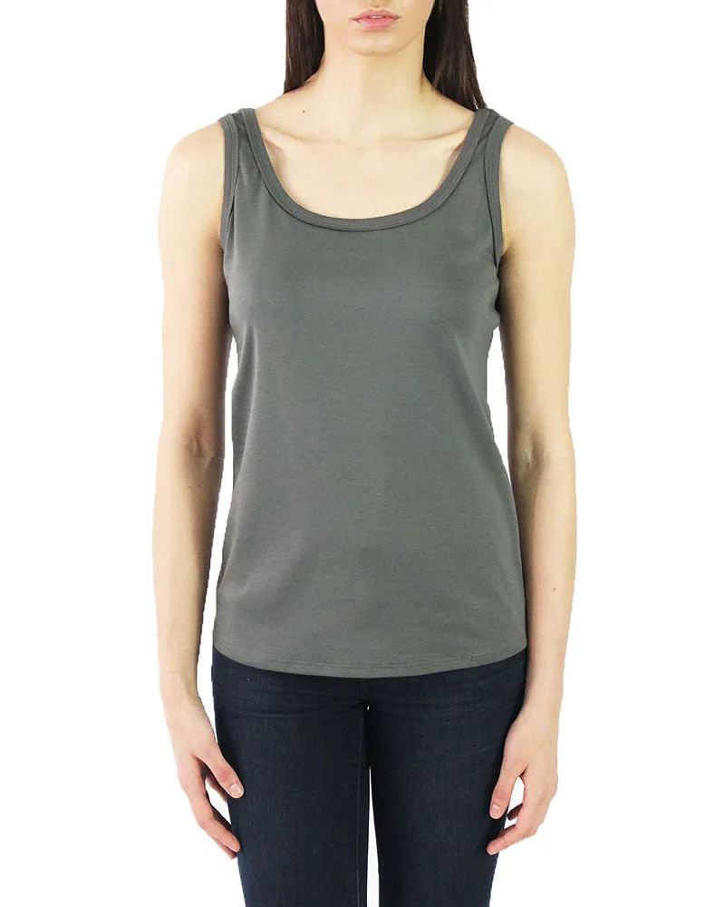 Pima Cotton Interlock Layering Tank