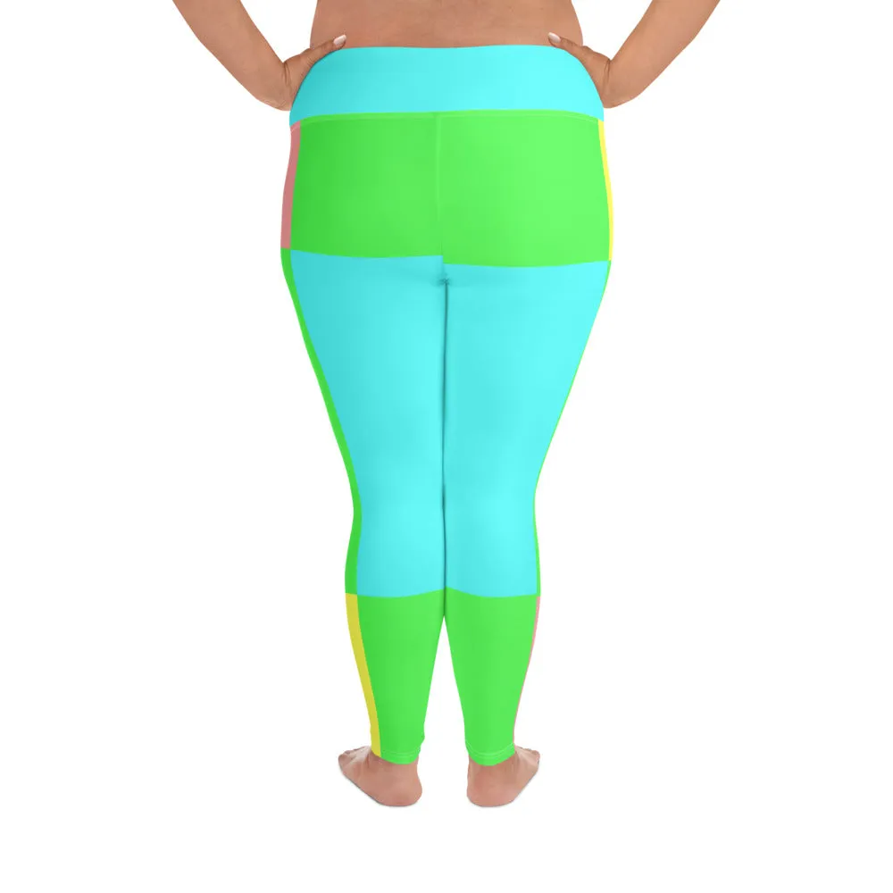 Plus Size Leggings Pastel