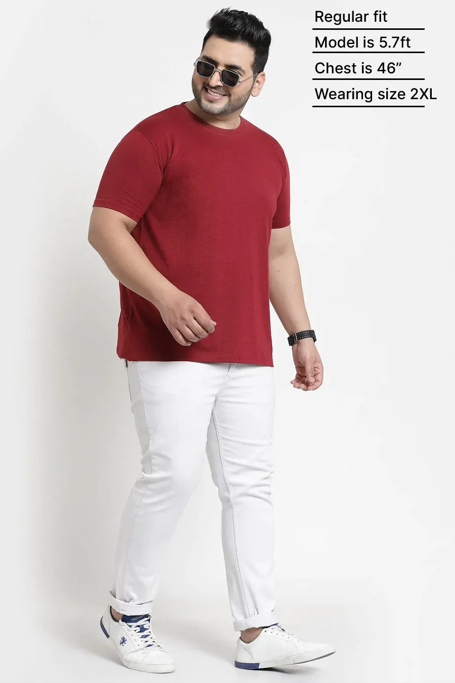 Plus Size - Red - Classic Crew