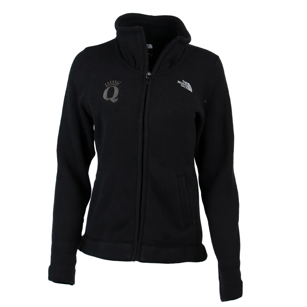 QFC-315 | Women's North Face Sweater Fleece Jacket- Black Heather