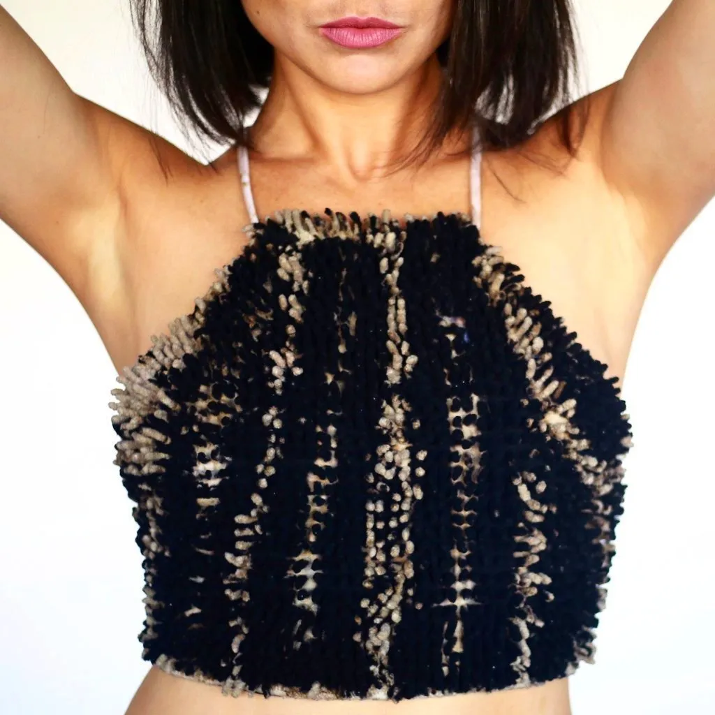 SHAG Halter- Black Marble