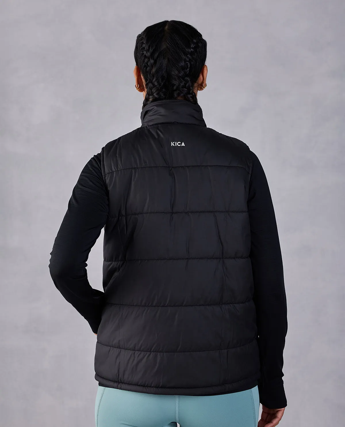 Sleeveless Puffer Jacket Black