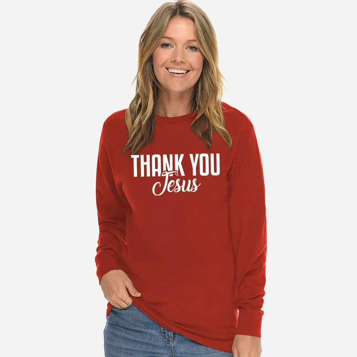 Thank You Jesus Unisex Long Sleeve T Shirt